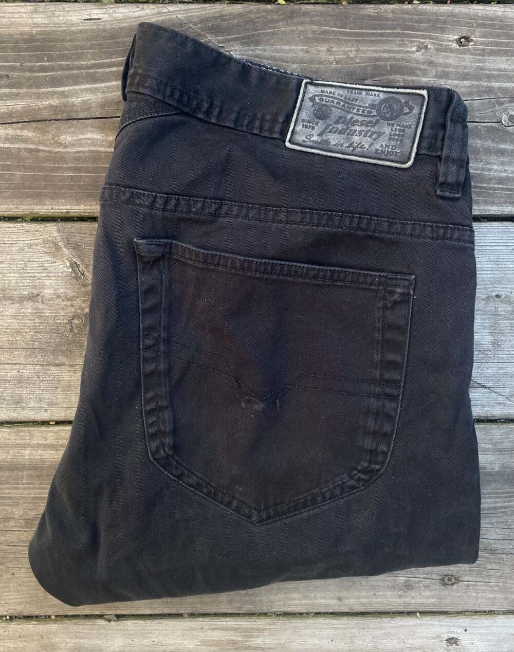 Vintage Diesel Jeans Thanaz Men’s Size 32 Black Stretch Slim Skinny